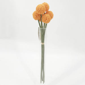 Flor decorativa Plantas artificiales Bolas de plástico Flor de cebolla Faux Greenery Flor de diente de león - Product Image 3