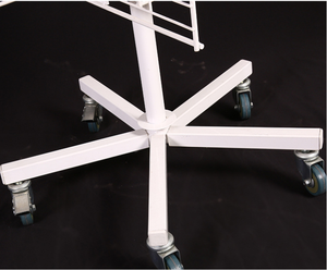 Accesorios de teléfono de malla de cuatro lados para supermercado, soporte giratorio para exhibición de joyería, ganchos tipo calcetines de alambre blanco - Product Image 4