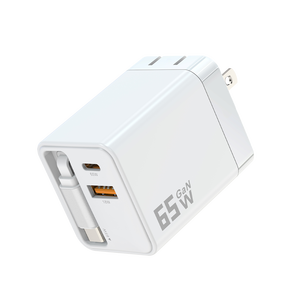 Chargeur d'ordinateur portable haute performance et haute vitesse 65W PD, chargeur rapide pour le bureau, adaptateur de voyage compact - Product Image 4