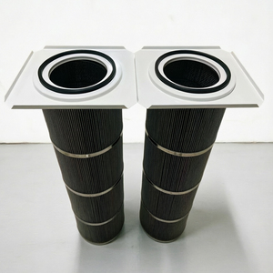 Filtro de Aire Plegado de Material PTFE Antiestático de Poliéster Industrial con Brida Cuadrada para Colector de Polvo de Recubrimiento en Polvo - Product Image 3