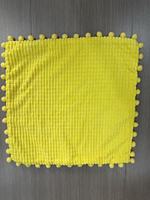 Housses de coussin texturées en graines de maïs en stock, 250 GSM, 100 % polyester, 6 couleurs, tailles 12*20 pouces et 18*18 pouces