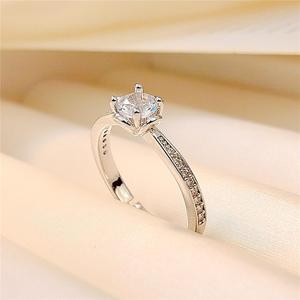 Minimalist Six Prong Open <b>Ring</b> <b>Adjustable</b> Couple <b>Ring</b> Unisex Fashion Finger Accessory - Product Image 2
