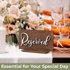 Letreros Reservados para Bodas, Letreros Rectangulares para Asientos de Iglesia, Decoración para Ceremonias de Boda - Product Image 3