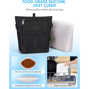 Bolsa para Premios de Perro con Cierre Magnético Mejorado, 3 Formas de Uso, 4 Compartimentos, con <span class=keywords><strong>Clicker</strong></span> de Entrenamiento y Forro de Silicona - Product Image 5