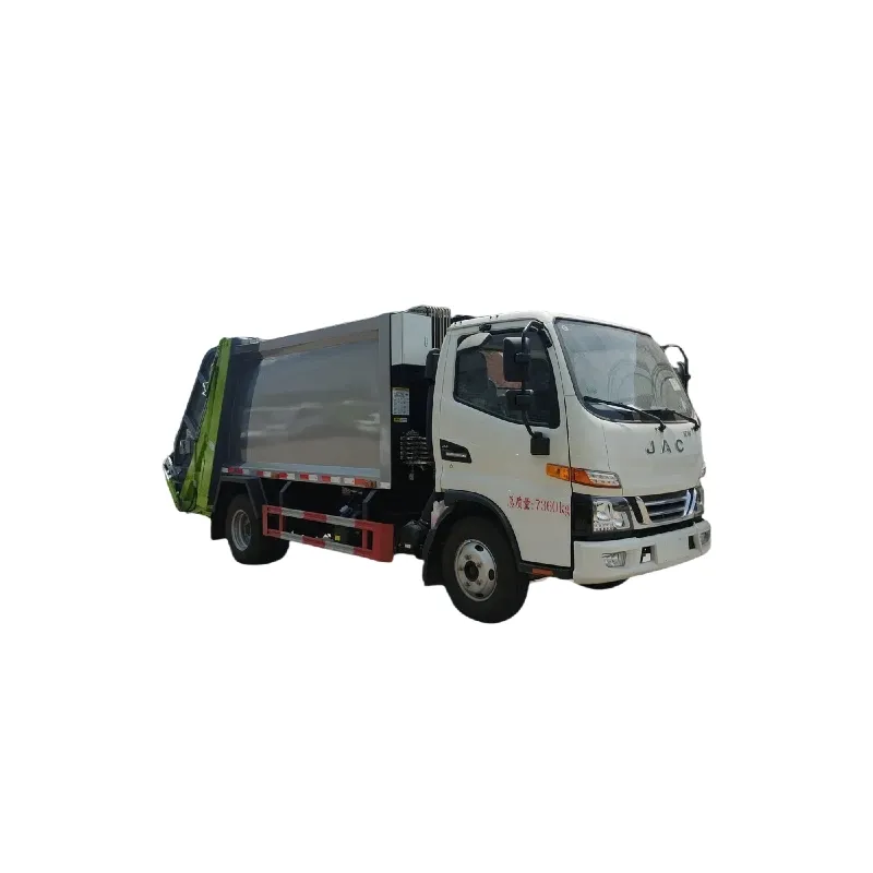 High quality garbage truck, equipped with brand cylinder and multi-way valve, Jianghuai compressed garbage truck manufacturers