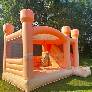 Castillo inflable comercial negro con tobogán para niños, ideal para Halloween. - Product Image 5