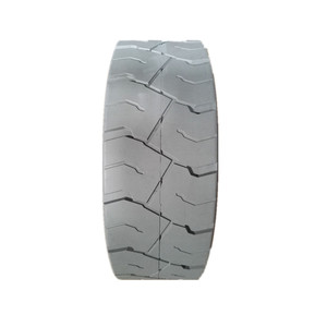 Pneu solide Top Tire 15*5 pour plateforme de travail aérienne, radial, non-marquant, en caoutchouc gris et peint. - Product Image 5