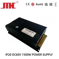 Alimentation industrielle à découpage haute qualité Hua Chuang HCC-1500 AC DC60V 1500W, efficacité 92%, protection contre les surintensités/courts-circuits