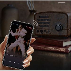 Imaiwill Felix-243 Hot Selling Portable New Retro Walnut Wooden Multimedia <b>Mini</b> Subwoofer Wireless Bluetooth Music Promotional - Product Image 4