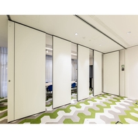 Design moderne, cloison pliable en MDF, cadre en aluminium, isolation acoustique, prévention des incendies, protection de l'environnement