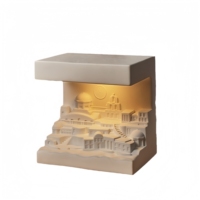 Lampe d'aromathérapie sur le thème de Santorin Diffuseur de gypse Gradation de nuit pour chambre Parfum anti-moustiques Personnalisable OEM/ODM