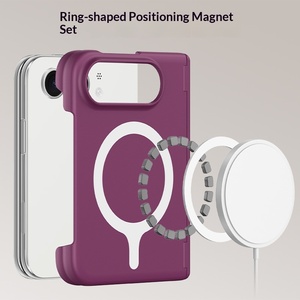 Étui en silicone magnétique au toucher doux et aux couleurs vibrantes pour iPhone Duo, coque douce au toucher pour téléphone pliable, étui anti-rayures pour téléphone - Product Image 2