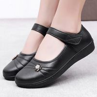 Chaussures plates décontractées pour femmes, à semelle souple et antidérapante, confortables pour la marche et l'exercice en extérieur, chaussures de travail décontractées pour femmes.