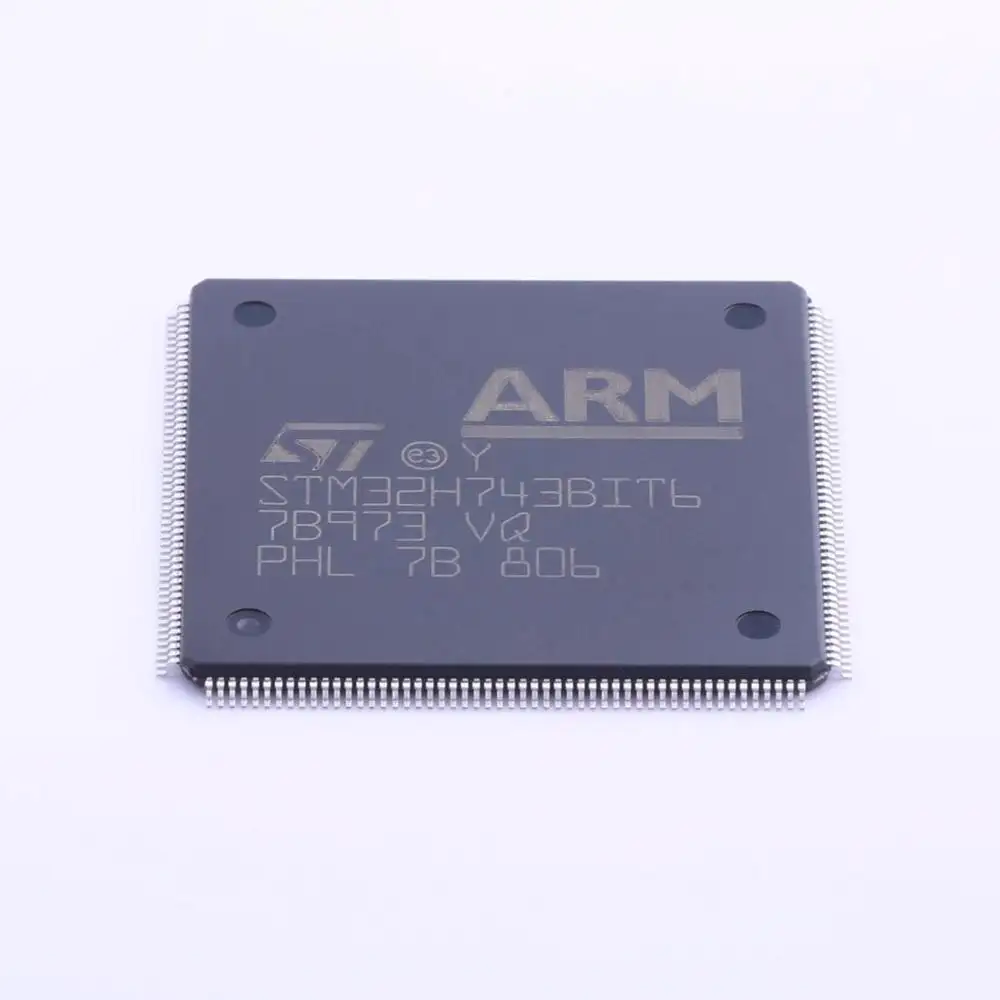 Mcu 32-बिट stm32 आर्म कॉर्टेक्स m7 रिएससी 2 एमबी फ्लैश 1.8v/2.5v/3.3v/208-पिन lqfp ट्रे-ट्रे stm32h743bit6