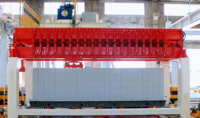 Machine automatique de production de briques blocs AAC en ciment mousse léger pour construction en béton