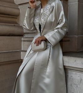 Sang Trọng Eid Ăn Mặc 2025 Abaya Dubai Hot Bán Phong Cách Đính Cườm Thiết Kế Thanh Lịch Abaya Phụ Nữ Của Đảng Phù Hợp Với Hồi Giáo Phụ Nữ 'Quần Áo - Product Image 4