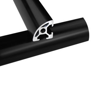 Commercio all'ingrosso della fabbrica argento nero industriale anodizzato 2020 T fessura estrusioni arrotondato Conner telaio mezzo tondo in alluminio profilo 2020 - Product Image 1