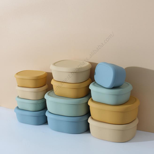 กล่องใส่อาหารซิลิโคนเกรดอาหาร SYH705 สำหรับแช่เย็น กล่องเก็บผลไม้พร้อมฝาปิด ช่วยรักษาความสดของอาหาร - Product Image 5