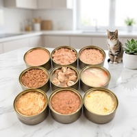Makanan Anjing Kaleng Premium yang Diinfus Daging Kering Beku, Makanan Anjing Basah, OEM, Label Pribadi, Pabrik Camilan Hewan Peliharaan