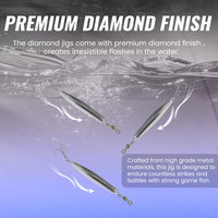 SEASKY 2oz 3oz Leurres de pêche Diamond Jig à fond, rebondissants et à coulée rapide pour thon et rayon