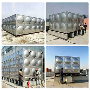 Réservoir d'eau potable carré anti-corrosion de haute qualité en acier inoxydable 304 pour la réservation d'eau en zone communautaire et industrielle - Product Image 3