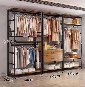 Scaffale Semplice per Supermercato, Appendiabiti in Metallo Semplice per Camera da Letto, Scaffale per Noleggio Armadi e Esposizione Guardaroba - Product Image 5