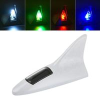 Lampe d'avertissement de collision arrière à énergie solaire, antenne de véhicule, lumière clignotante en forme de requin