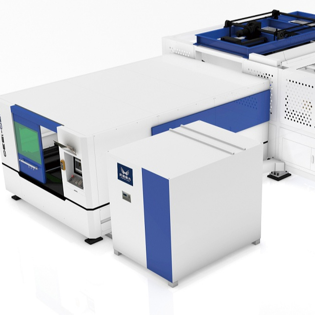 Машина для лазерной резки с автоматической нагрузкой и разгрузкой