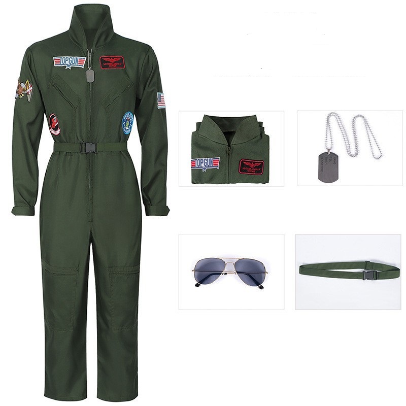 Ensemble uniforme vert foncé