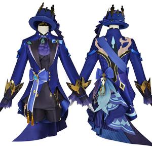 Disfraz de Cosplay de Furina de Fontaine - <span class=keywords><strong>Genshin</strong></span> Impact Focalors Fontaine Hydro Archon Ousia Alignment Outfit Conjunto Completo - Product Image 5