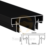Profilés en aluminium pour plafond tendu, fabrication de bandes lumineuses LED, décoration, film souple, plafond tendu, profilés en aluminium
