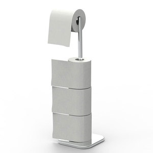 Porte-serviettes en <span class=keywords><strong>papier</strong></span> en acier inoxydable brossé transfrontalier porte-<span class=keywords><strong>papier</strong></span> hygiénique sans poinçon pour cuisine salle de bain rouleau vertical - Product Image 2