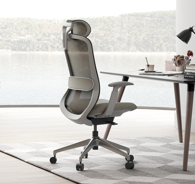 chair high back cheap price hot selling grey mesh office modern style