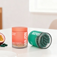 Pot en verre à bouchon à vis de qualité pharmaceutique pour suppléments, poudres protéinées et capsules, avec couleur et logo personnalisés, disponible en 150ml, 180ml, 200ml, 250ml