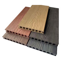 LT Eco-friendly Outdoor Extruded WPC Decking Anti-fading Plastic Composite Decking Fissure-resistant Decking For Residential
