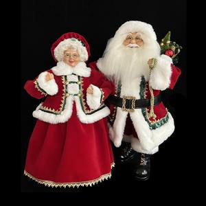 ชุดซานตาคลอส 2 ชิ้น พร้อมชุดผ้าสีแดง สูง 40/45 ซม. - Product Image 1