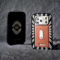 Coque de Téléphone Portable JOYPORODO L043 en Cuir Luxe avec Aromathérapie et Cadre Métallique Magnétique pour iPhone 17 16 15 14 Pro Max Air