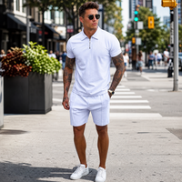 Polo zippé pour homme, col demi-zip, coupe ajustée, manches courtes, tricoté, pour le golf, décontracté, streetwear, personnalisable avec logo, vente en gros