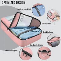 8 cubes de rangement pour valises, organiseurs de bagages de voyage, accessoires de voyage, organiseur de bagages avec compartiment à chaussures et trousse de toilette