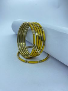 Best Quality Handmade Ethnic <b>Resin</b> Brass Bangles Imitation Pearl for Women Lightweight Designer Jewelry for Daily Party Wear - Product Image 3