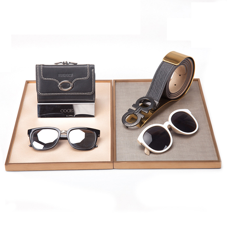 Golden Luxury Velvet & Stainless Steel Jewelry Display Tray for Store- & Light Weight — view 2