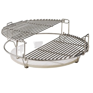 Expansor de cocina de acero inoxidable Auplex Deflector de medio calor Kamado BBQ Accesorio <span class=keywords><strong>Divide</strong></span> <span class=keywords><strong>Conquer</strong></span> System Eficiente - Product Image 4