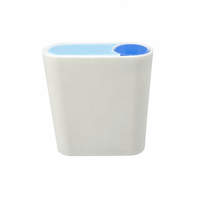 Tube de crème solaire 10g en PP, étui rond non rempli, estampage à chaud, emballage cosmétique personnalisé, vente en gros par volume