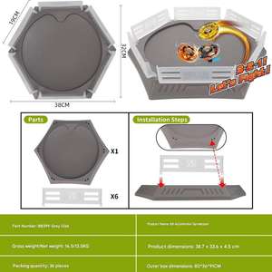Nouveauté : Ensemble de toupies de combat série X, accélération rapide, disque de combat, jouet interactif pour enfants - Product Image 3