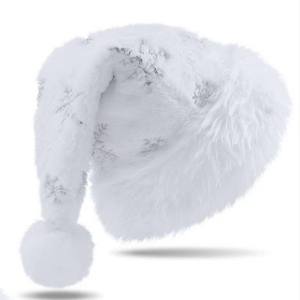 Nouveau chapeau <span class=keywords><strong>de</strong></span> Père Noël en peluche flocon <span class=keywords><strong>de</strong></span> neige brodé avec des paillettes scintillantes 100% coton Utilisation à la plage Décoration <span class=keywords><strong>de</strong></span> fête <span class=keywords><strong>de</strong></span> vacances - Product Image 6