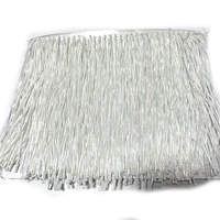 Frange de perles et strass dorés, pompons faits main, marron, durables, pour la confection de vêtements 3D, Tessuti Fiori 3D