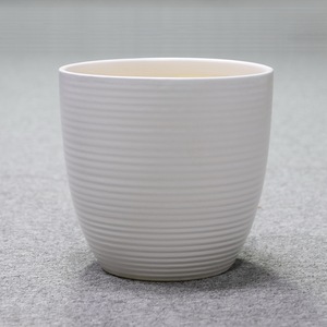 Set di 3 Vasi in <span class=keywords><strong>Ceramica</strong></span> Bianca Opaca Stile Cinese da 8, 10 e 12 Pollici con Foro di Drenaggio per <span class=keywords><strong>Piante</strong></span> Succulente - Product Image 4