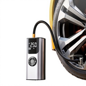 Compresseur d'air portable sans fil 25L/min rechargeable avec affichage numérique pour pneus de voiture - Product Image 2