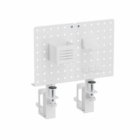 Support de fixation pour panneau perforé de bureau DET08-01 – Organisateur de bureau, support latéral pour panneau perforé, kits de rangement pour panneau perforé, organisation de bureau