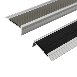 Modern School Grade Durable Eco-Friendly Indoor Outdoor Anti-Slip PVC Rubber Stair Nosing Aluminum Alloy <b>Step</b> - Product Image 6